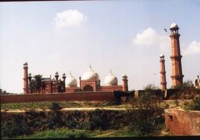 The Badshahi Mosque in Lahore, the Mughal monument